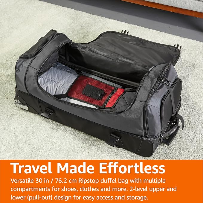 Amazon Basics 30-Inch Large Rolling Duffle Bag - Image 6