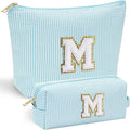 YOOLIFE Initial Makeup Bag for Girls Women by YOOLIFE