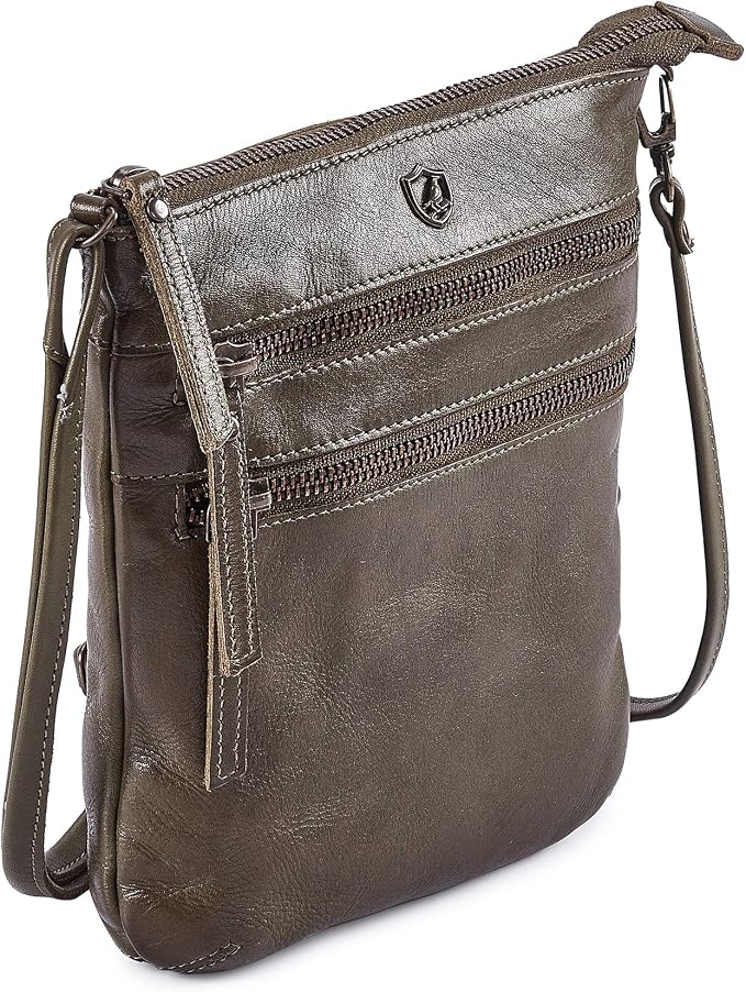 Crossbody Sling Bag for Women Small Real Leather Purse Vintage Travel Crossover by Cochoa