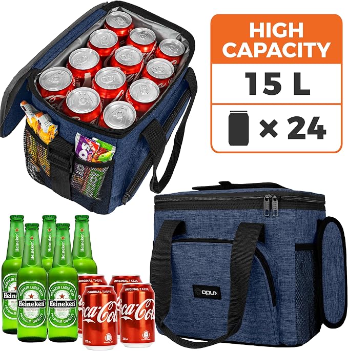 OPUX Soft Cooler Bag, Insulated Collapsible Lunch Cooler Tote - Image 2
