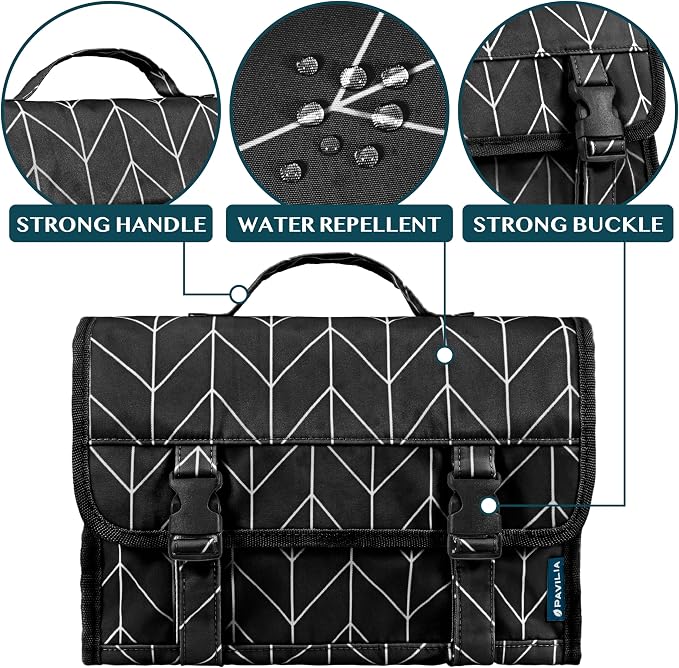 PAVILIA Travel Hanging Toiletry Bag - Image 3