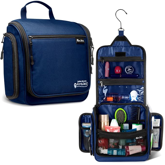 Travel Toiletry Bag for Men and Women by AvaJex