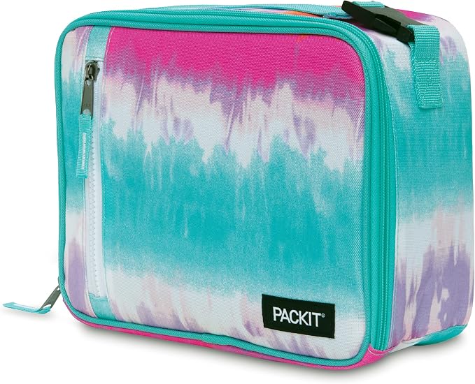PackIt Freezable Classic Lunch Box, Tie Dye Sorbet, Built - Image 2
