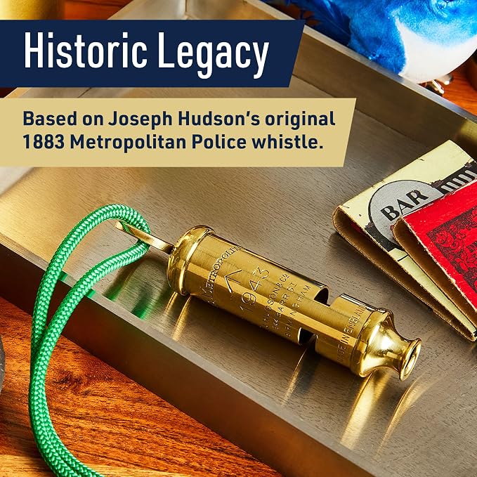 Brass Whistle with Keychain Ring - Image 3