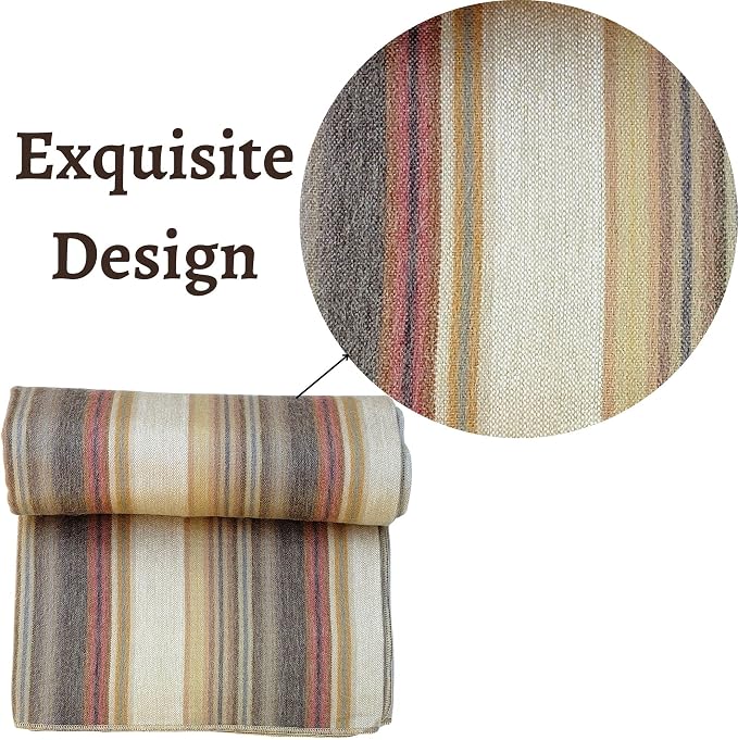 Alpaca Wool Throw Blanket | Super Soft, Lightweight, Breathable and - Image 4