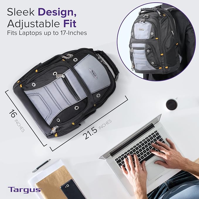 Targus Drifter II Laptop Backpack, Durable Water-Resistant Material, Fits up to - Image 7