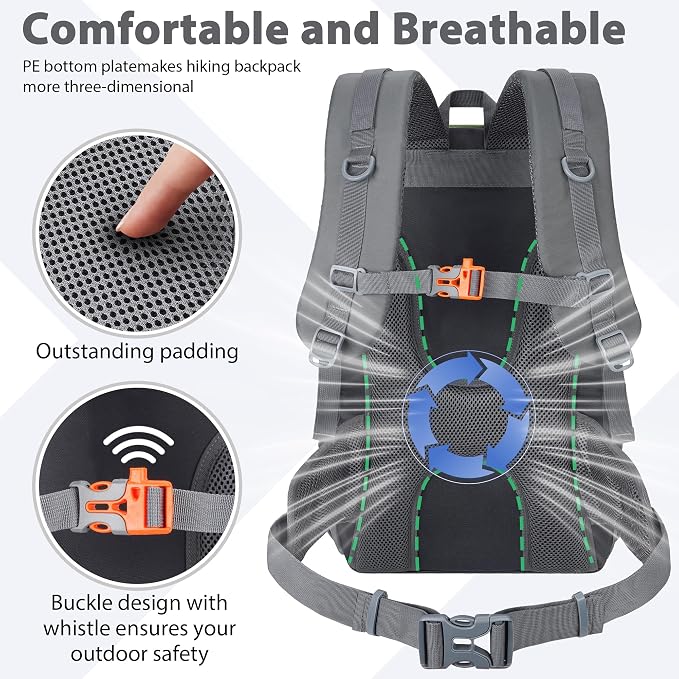Hiking Backpack 30L Lightweight Travel Daypack Small Day Pack - Image 4