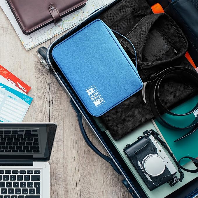 Electronics Organizer Travel Universal Cable Organizer Bag Waterproof - Image 9