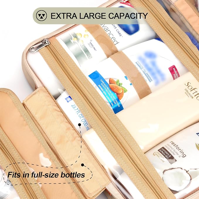 Travel Hanging Toiletry Bag for Women, Cruise Ship Essentials, - Image 4