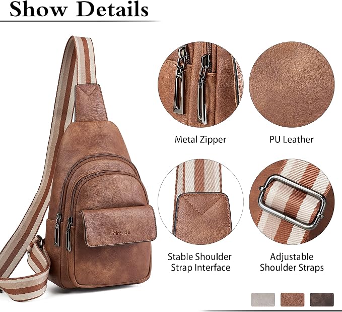 Sling Bag Crossbody Bags for Women Small Cross Body Bag Fanny Packs Chest Sling - Image 5