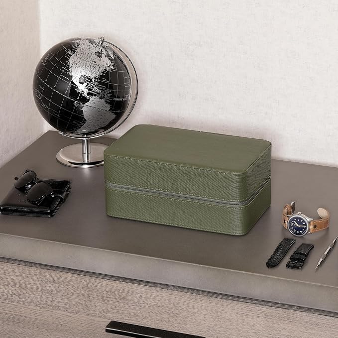 ROTHWELL 8 Watch Travel Case Storage Organizer - Image 7