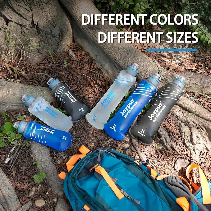 Collapsible Water Bottle with Filter - 1L Squeeze Water Filtered Bottle Camping - Image 9