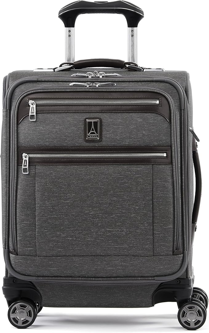 Travelpro Platinum Elite Softside Expandable Carry on Luggage, 8 Wheel Spinner by Travelpro