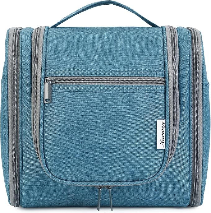 Narwey Hanging Toiletry Bag for Women Travel Makeup Bag Organizer Toiletries by Narwey