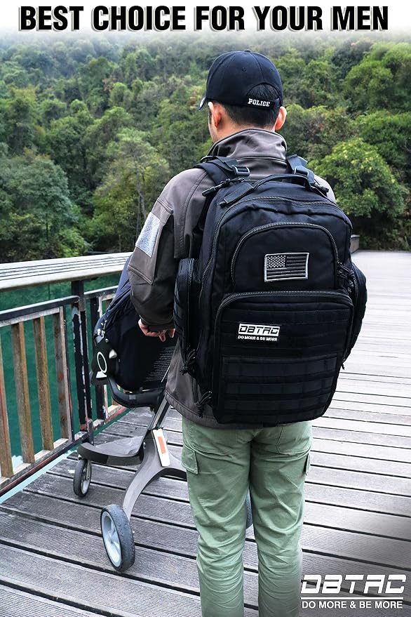Diaper Bag Backpack for Dad, DBTAC Large Baby Nappy Bag for Men w/Changing Mat - Image 2