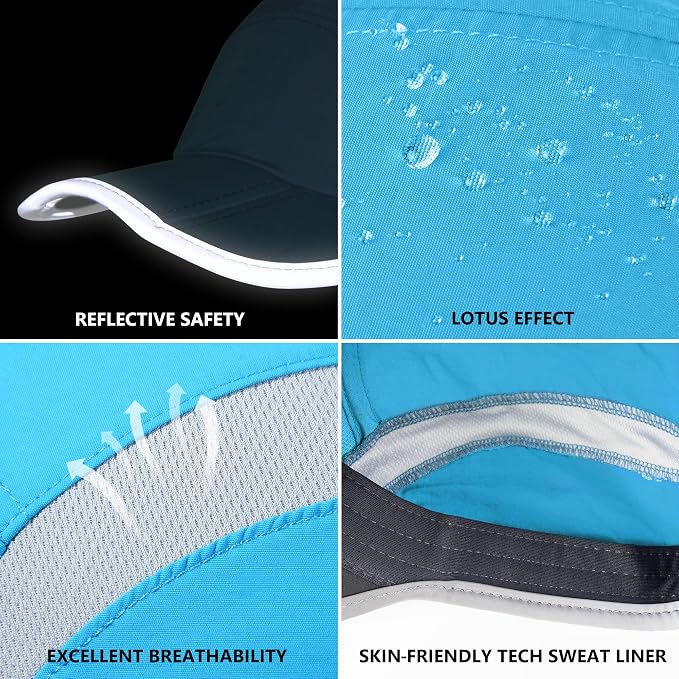 GADIEMKENSD Reflective Folding Outdoor Hat Unstructured Design UPF 50+ Sun - Image 6