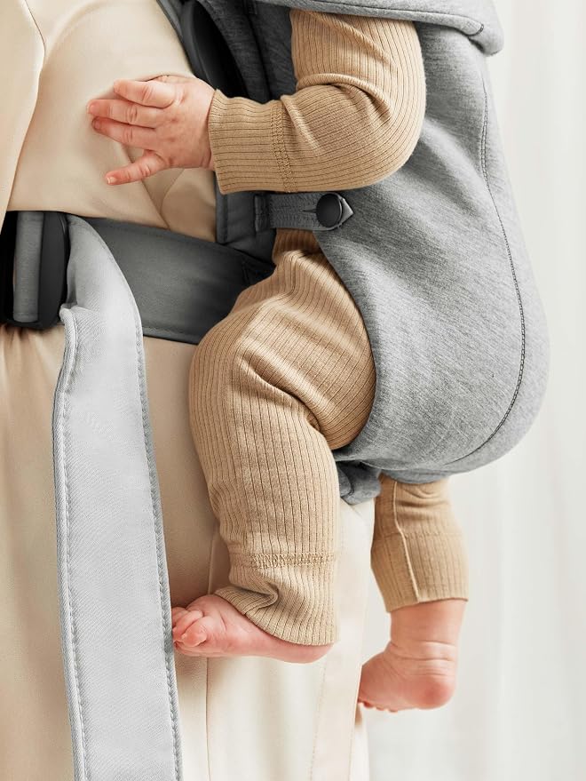 BabyBjörn Baby Carrier Mini, Light Gray, 3D Jersey | Infant Carrier, Easy-to-Use - Image 6