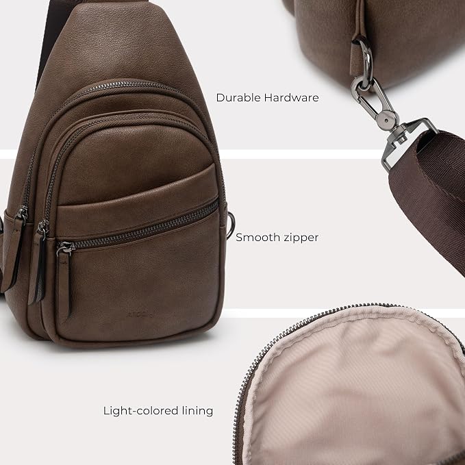 Alldaily Large Sling Bag for Women Crossbody Purse Leather Fashionable Trendy - Image 5