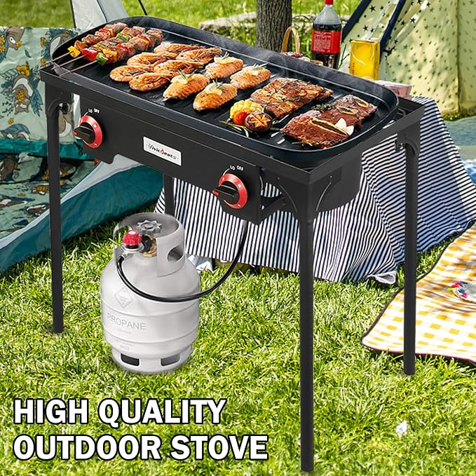 Vivicreate High Pressure Propane Gas Regulator 20 PSIG Outdoor Camping BBQ - Image 5
