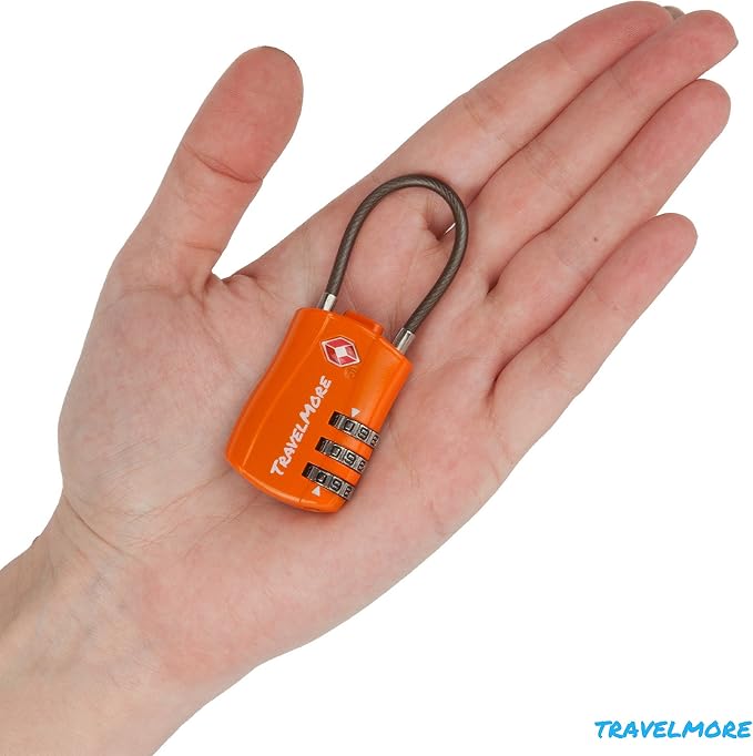 2 Pack TSA Approved Travel Combination Cable Luggage Locks - Image 5