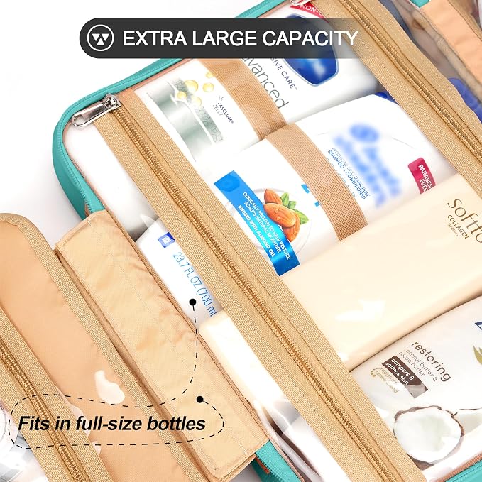 Travel Hanging Toiletry Bag for Women, Cruise Ship Essentials, - Image 4