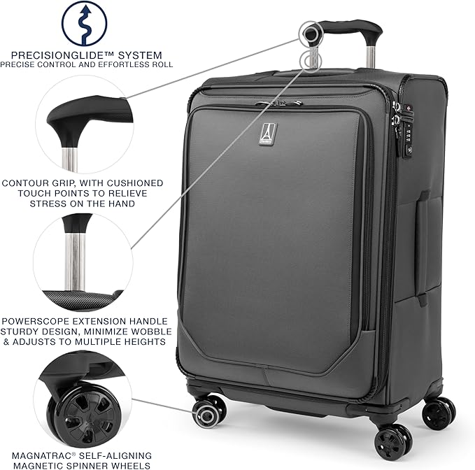Travelpro Crew Classic Lightweight Softside Expandable Checked Luggage - Image 3