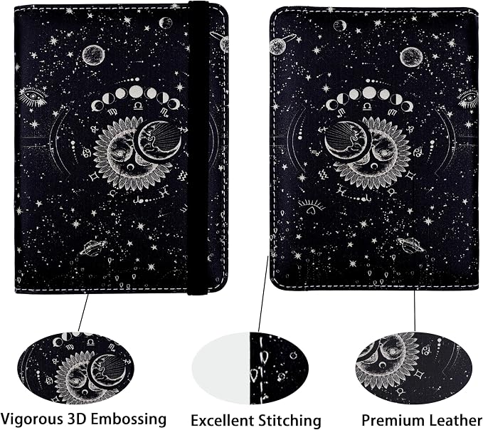 Passport Holder for Women and Men PU Leather Passport Cover for Travel - Image 2