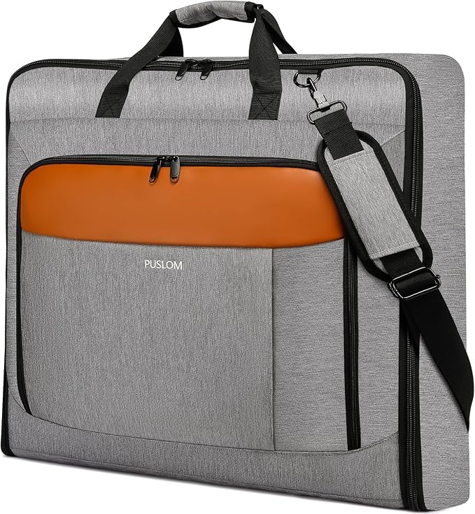 Garment Bag Travel Suit Bag for Men Large 40-Inch Carry on Garment Bag Up to 3 by PUSLOM