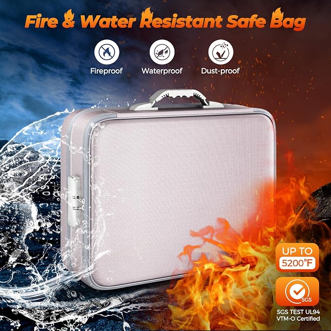 Nacial 5200℉ Fireproof Document Box - Image 2