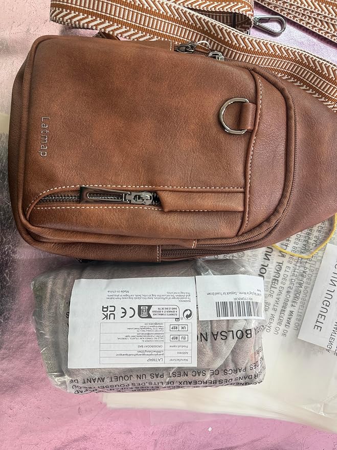 7L Sling Bag for Women Men Leather Small Sling Backpack Daypack Anti Theft - Image 13