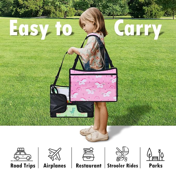 2PCS Kids Travel Tray, Car Seat Tray - Image 8