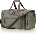 Canvas Expandable Duffle Bag for Men Traveling, Luggage Travel Bag Weekender by EKOROMIERHOME