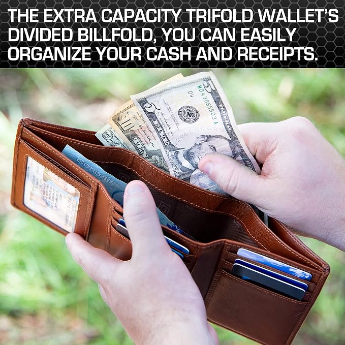 ID Stronghold Extra Capacity Trifold Wallet - Image 4