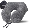 napfun Travel Pillow for Airplane, Premium Memory Foam Neck Pillow for Flight by NAPFUN
