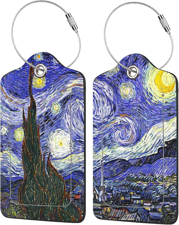 2 Pack The Starry Night Luggage Tags by EOBKLAX