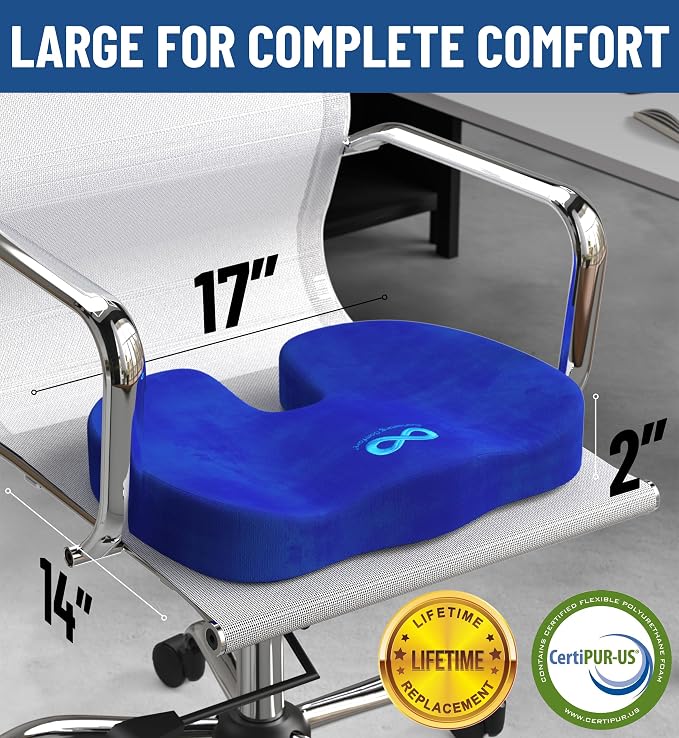 Everlasting Comfort Doctor Recommended Memory Foam Seat Cushion - Image 4