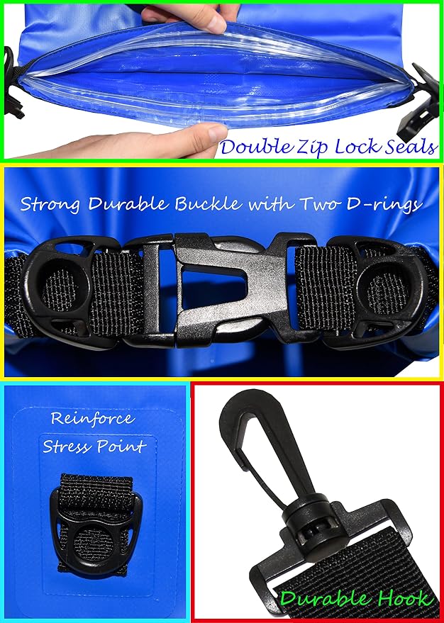 Freegrace Waterproof Dry Bags Set of 3 Dry Bag - Image 3