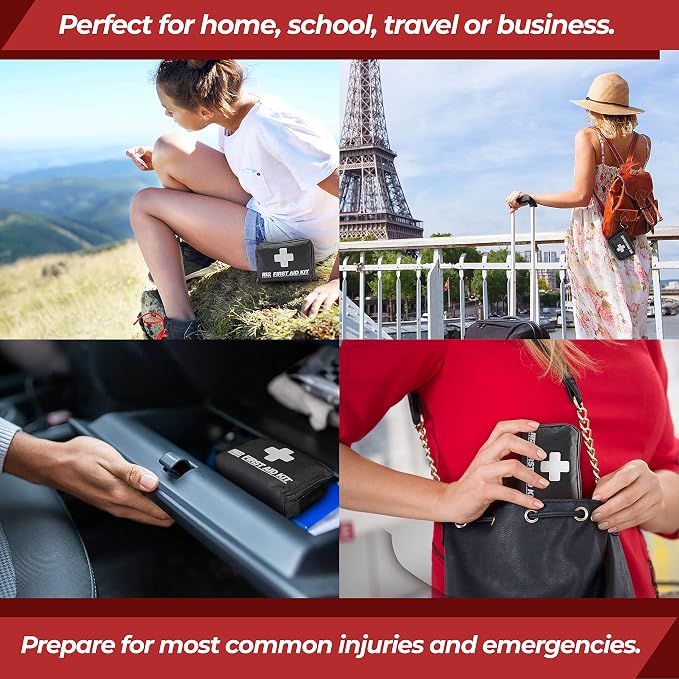 M2 BASICS All-Purpose 150 Piece First Aid Kit | Car, Survival | Small Emergency - Image 2