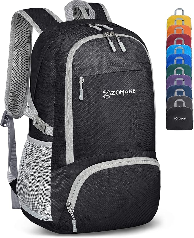 ZOMAKE Lightweight Packable Backpack 30L, Foldable Hiking Backpacks Water by ZOMAKE