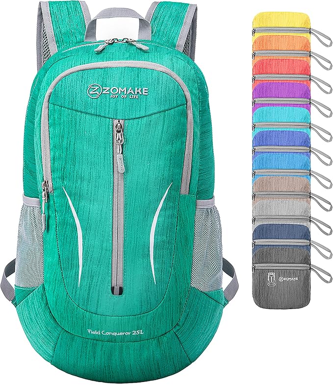 ZOMAKE 25L Ultra Lightweight Packable Backpack, Foldable Hiking Backpacks Water by ZOMAKE