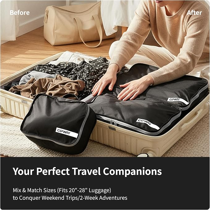 Cipway 5 Set Packing Cubes for Travel Suitcase Organizer for Accessories - Image 5