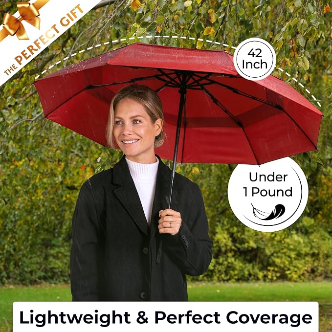 TUMELLA Strongest Windproof Travel Umbrella, Small Strong but Light Portable - Image 5