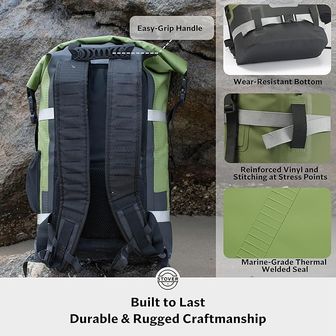 STOVER 5/10/25/30/40/55L Waterproof Backpack- Floating Dry Bag - Image 4