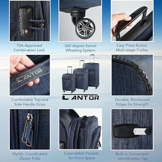 Cantor Ultra Lightweight Softside Luggage - Image 4