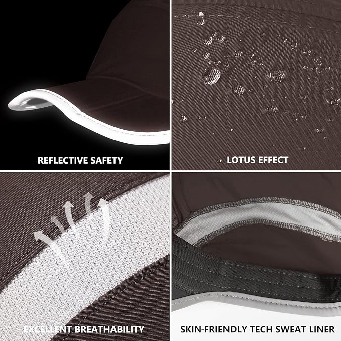 GADIEMKENSD Reflective Folding Outdoor Hat Unstructured Design UPF 50+ Sun - Image 6