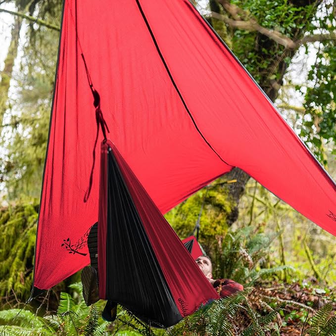 Wise Owl Outfitters Hammock Rain Fly – Waterproof Camping Tarp Cover - Image 5