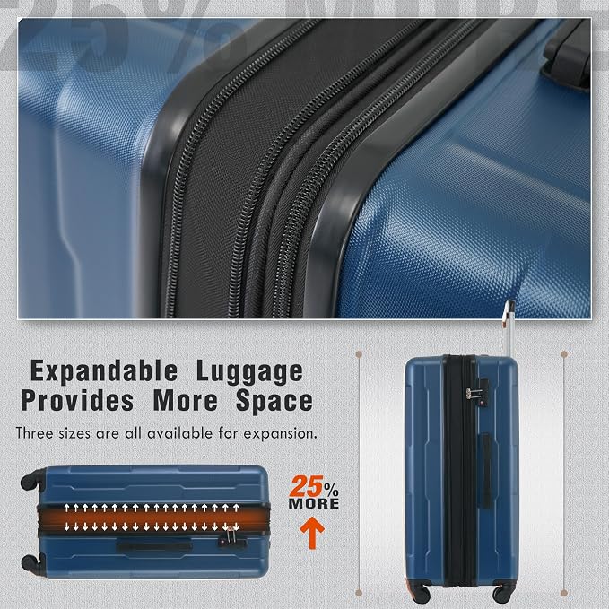 Merax Luggage Set 2 Piece Suitcase Sets - Image 8