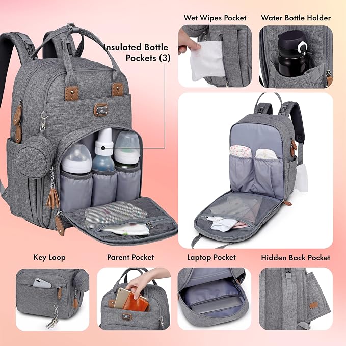 Dikaslon Diaper Bag Backpack - Image 4