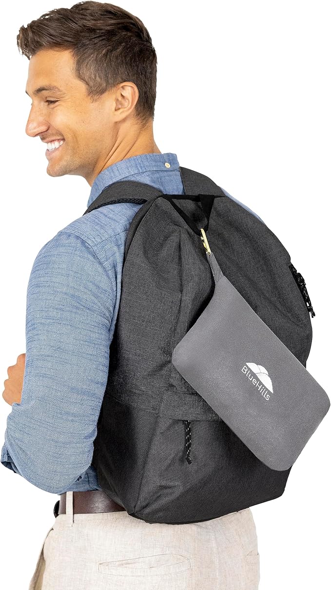 BlueHills Travel Blanket Pillow Compact Lightweight Pocket Size Airplane - Image 9