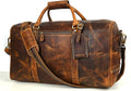 Leather Duffel Bag for Men & Women Travel, Gym Bag by AARONLEATHERGOODS%C2%AE